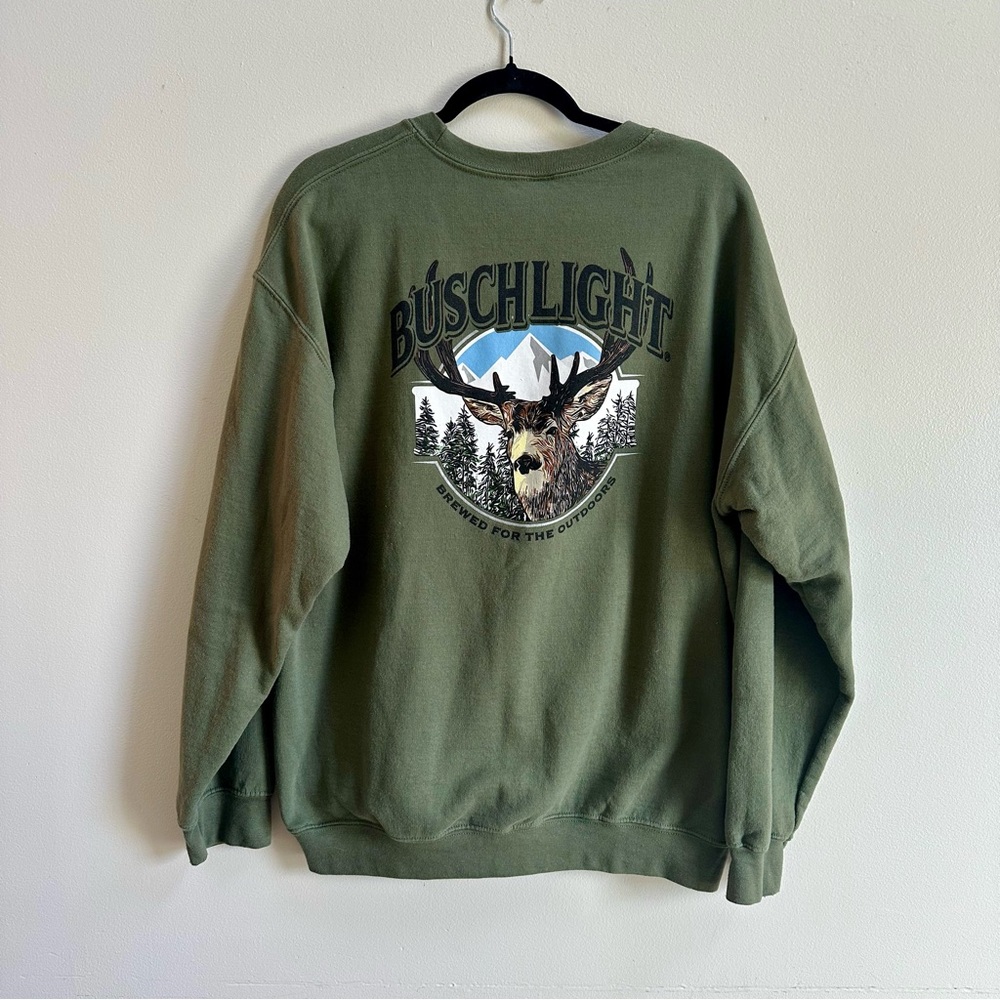 Y2K Busch Light Crewneck Sweatshirt